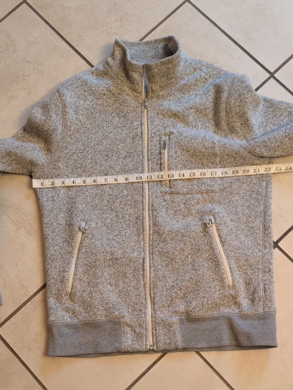 J. Crew Sportsmen's Outfitter Full Zip Fleece Jacket Grey Size L